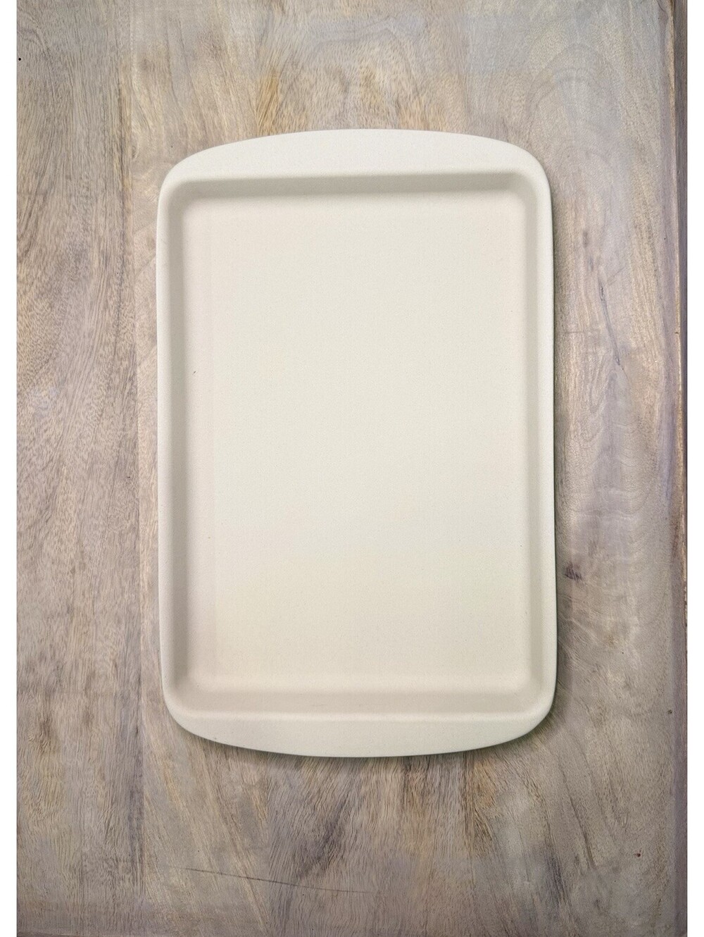 Pampered Chef Family Heritage White Stoneware Rectangle Baking Tray 9x13